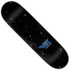 The Wooten Part Two VX Deck 8.5in x 32.2in Santa Cruz skateboard deck features a black night sky design with white stars and a blue Santa Cruz logo with a stylized bird near the bottom center.
