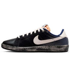The Zoom Tennis Classic x Rassvet IO9846400 "Blue Void Sail" Nike SB leather skateboarding shoes feature blue and white colors, a prominent swoosh, blue lining, textured sole, and plush cushioning for comfort.