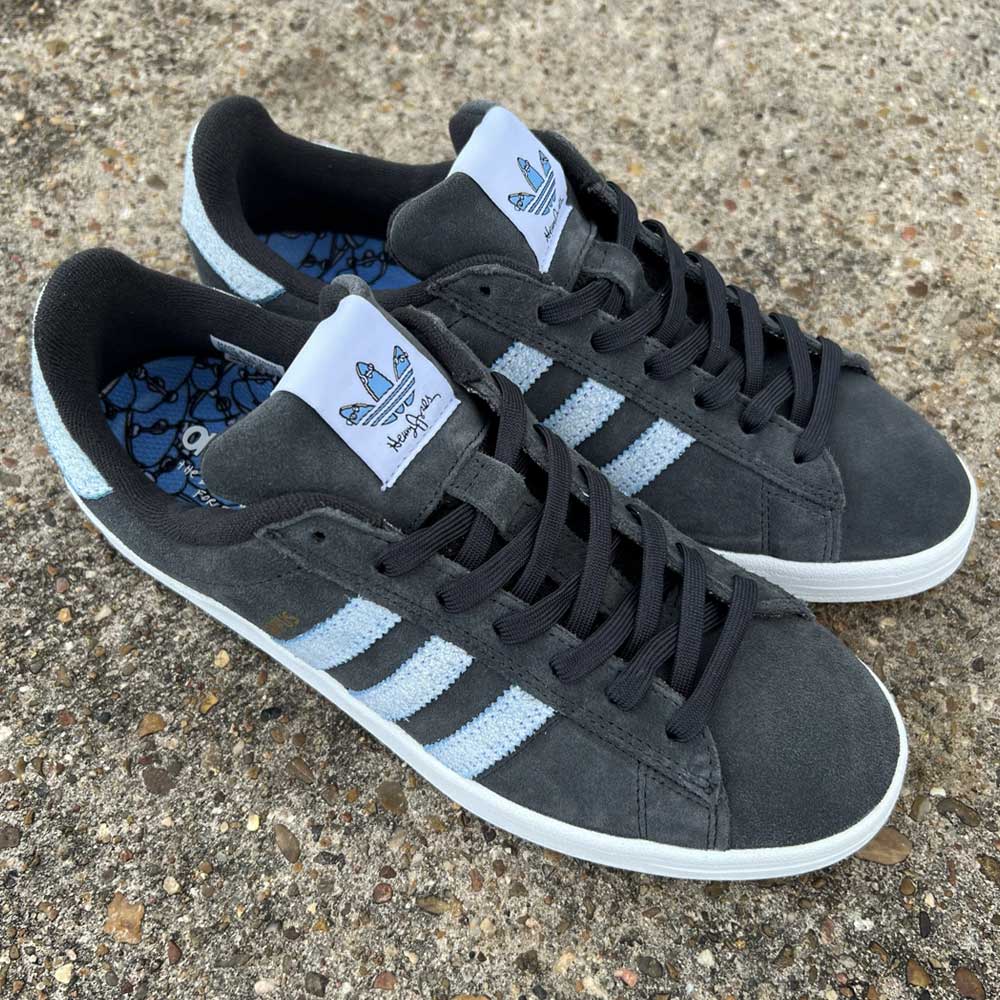 Adidas Campus ADV Henry Jones Grey White Blue Suede Shoes