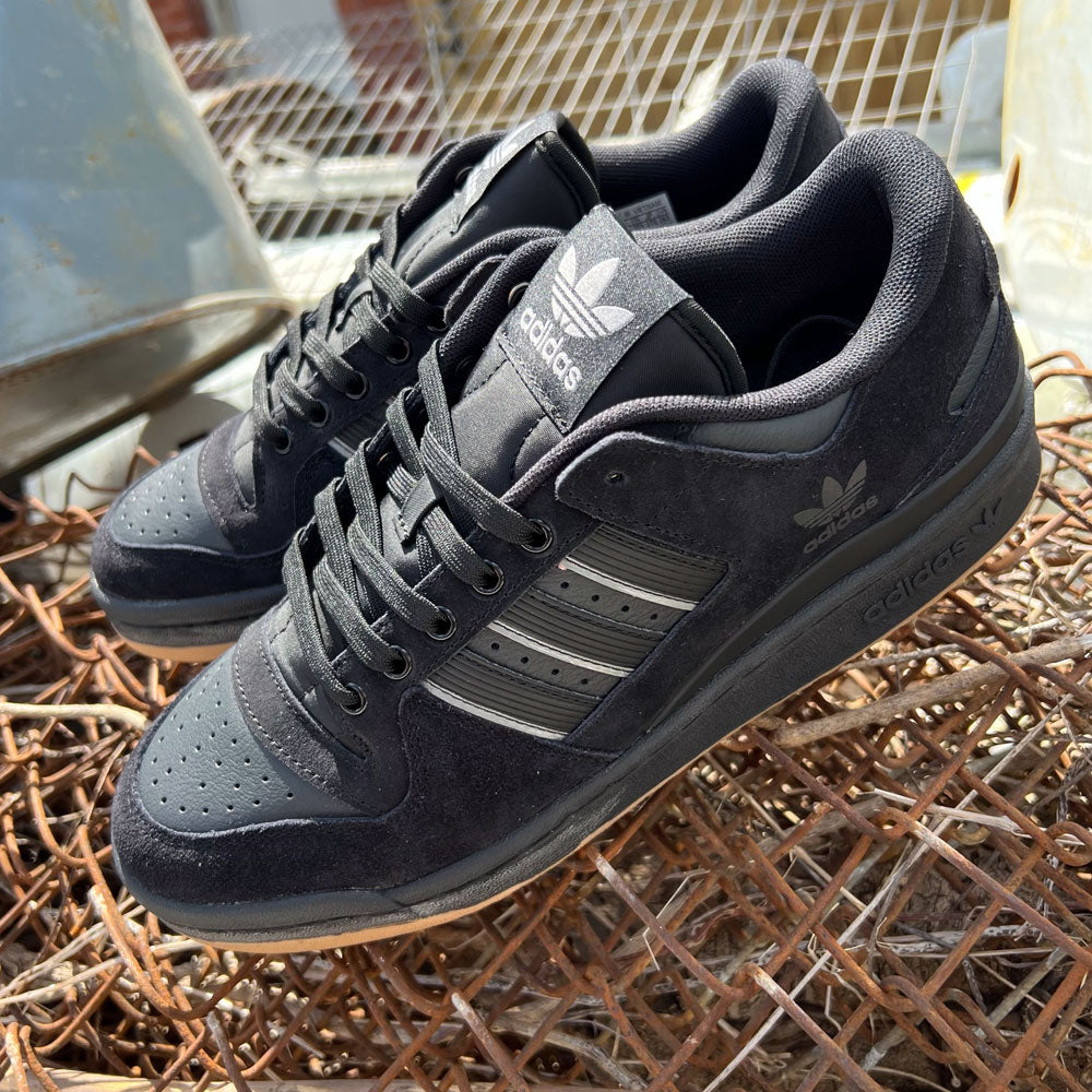 Adidas Forum 84 Black Carbon Grey Suede Leather Shoes