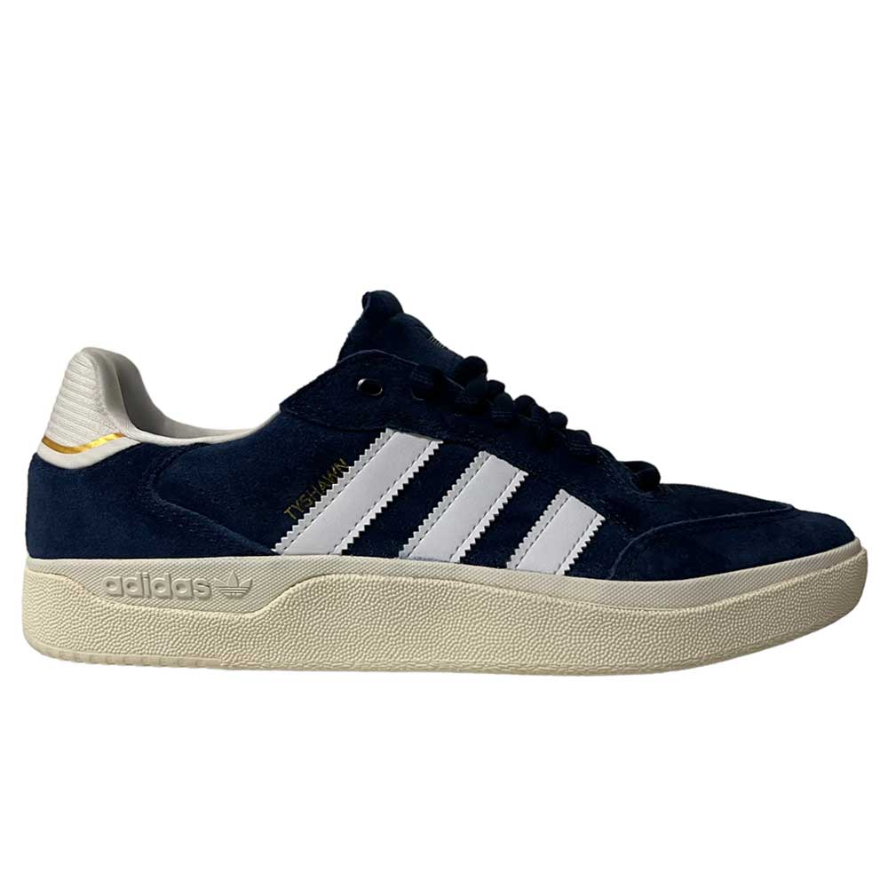 Adidas Tyshawn Low Navy White Suede Shoes