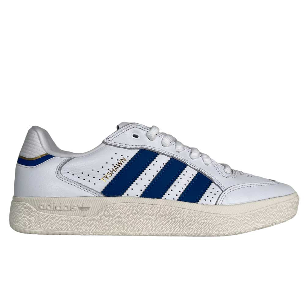 Adidas Skateboarding Tyshawn Low White Royal Blue Suede Leather Shoes