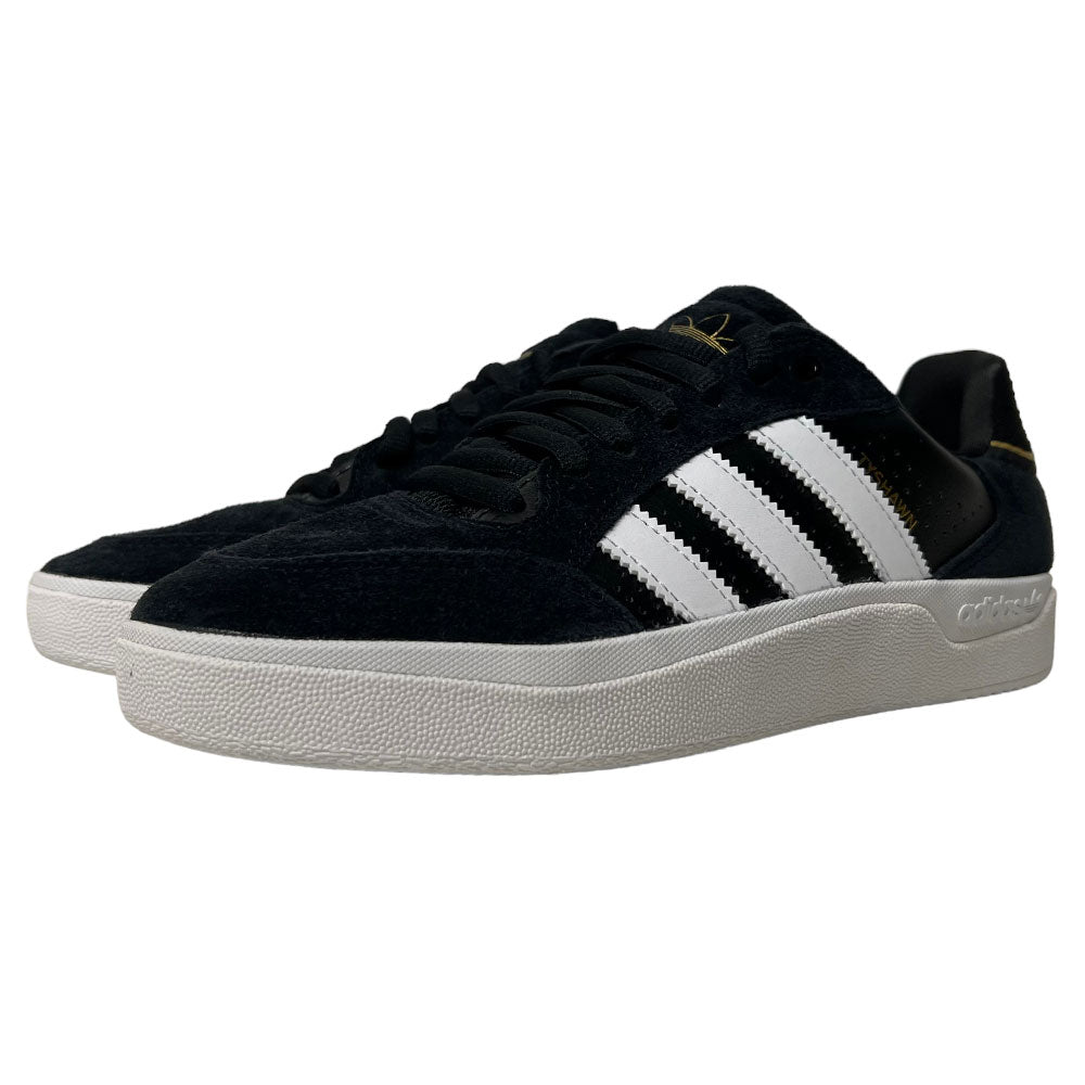 Adidas Tyshawn Low Black White Gold Suede Shoes