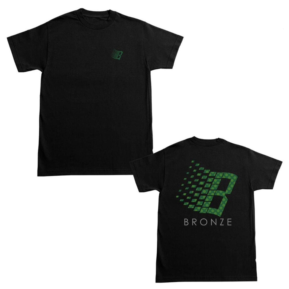 Bronze Tee Polka Dot Logo Black