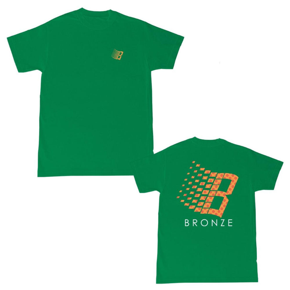 Bronze Tee Polka Dot Logo Kelly Green