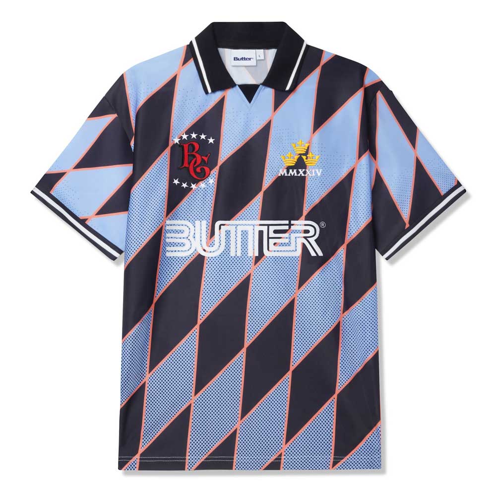 Football Jersey Blue Black Butter Goods Top