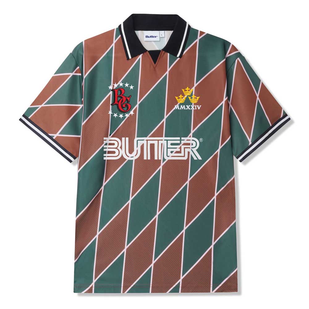 Football Jersey Green Brown Butter Goods Top