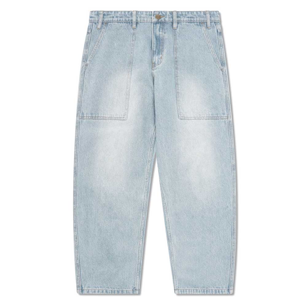 Patch Pocket Faded Light Blue Denim Jeans Butter Goods