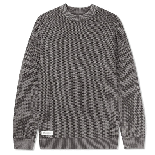Butter Goods Sweater Knitted Washed Brown