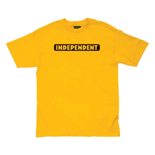 Independent Trucks YOUTH Bar Logo Tee Gold Midweight