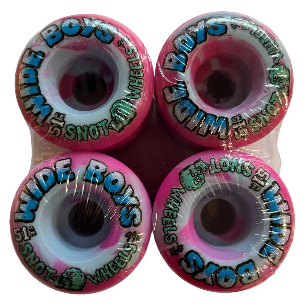 Lil Wide Boys Swirl 50mm101A Snot Wheels Green Yellow Lil Wide Boys Swirl 50mm101A Snot Wheels Green Yellow
