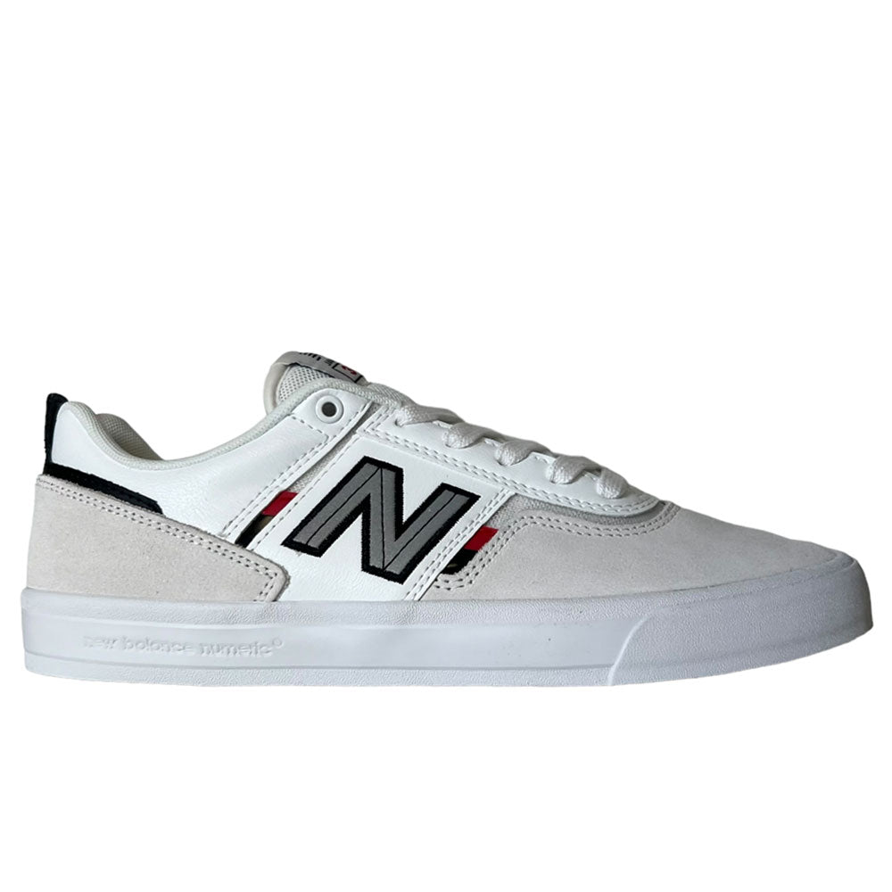 306 OLS New Balance Numeric Jamie Foy Suede Shoes White Gray Red