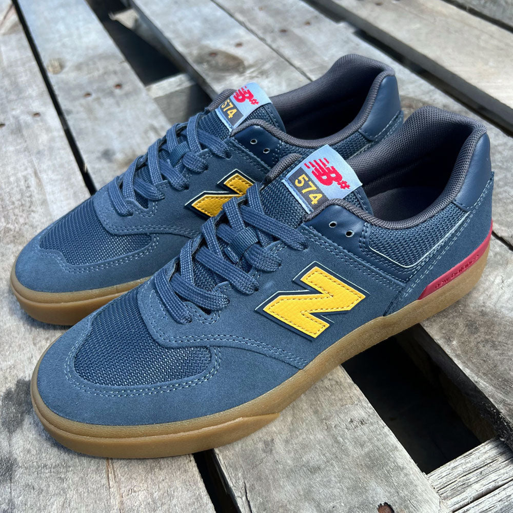 New Balance Men s 574 Vulc Suede and Leather Skate Shoes