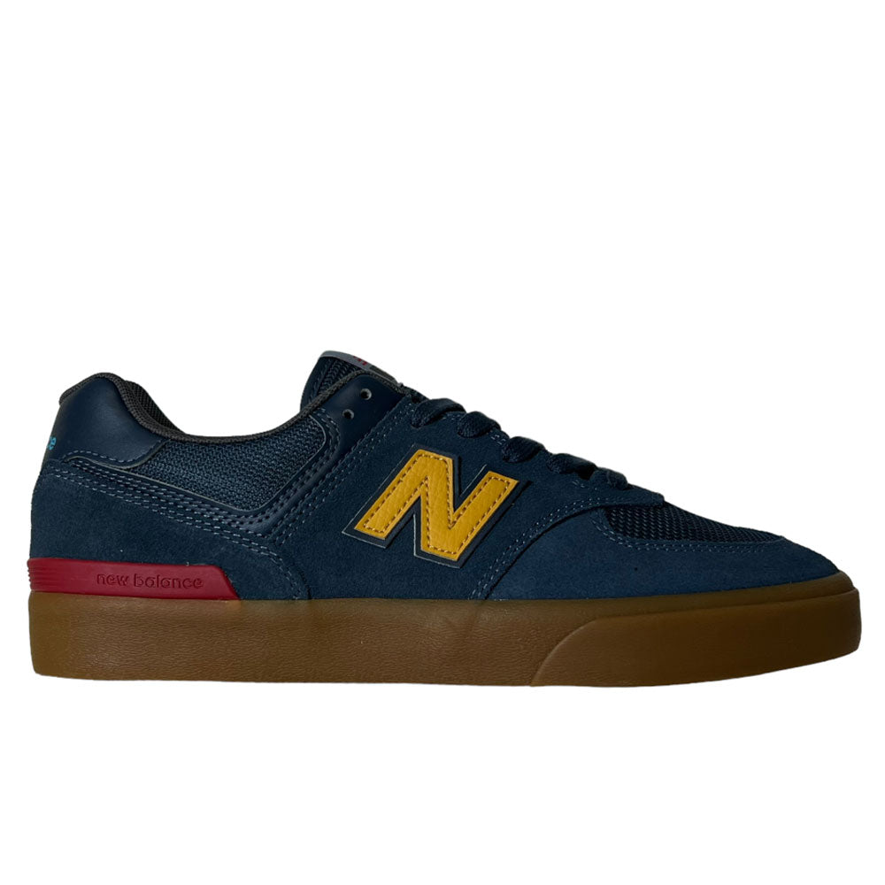 New balance 574 navy blue and yellow hotsell