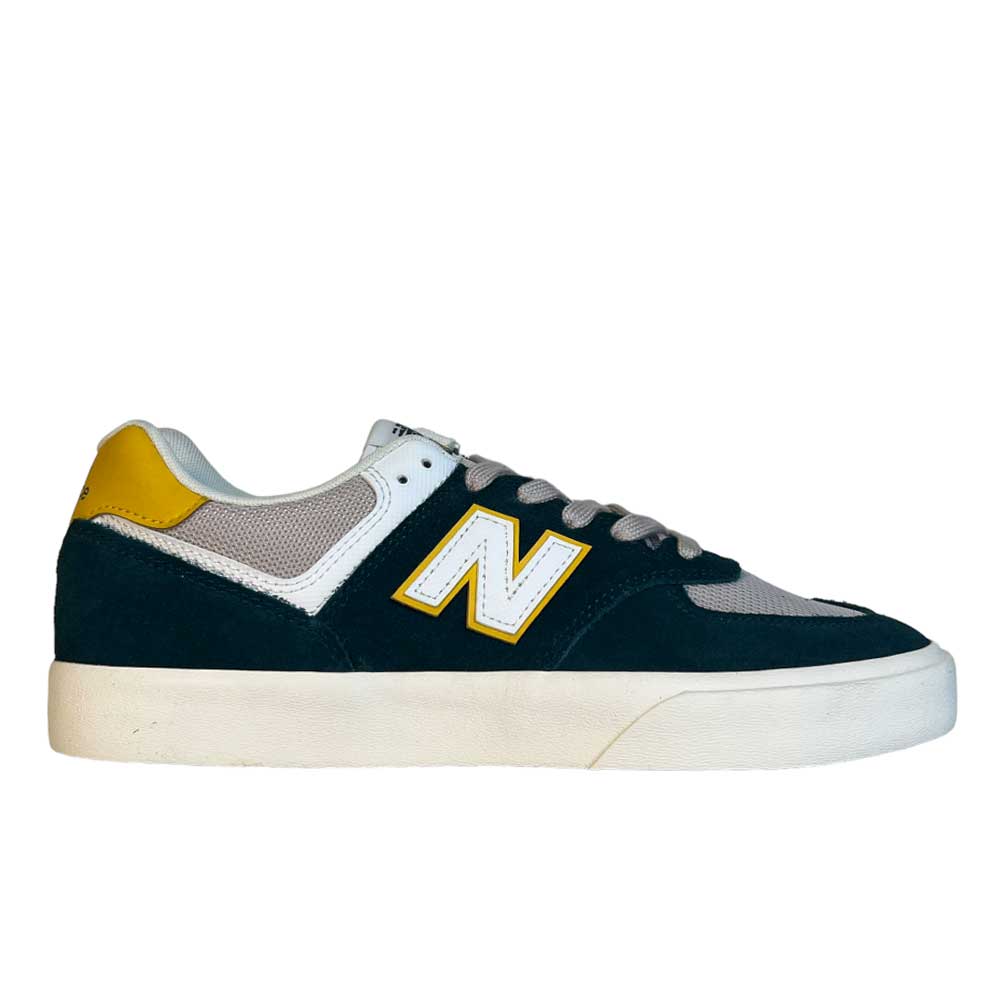 574 VOK New Balance Numeric  Gray White Suede Shoes