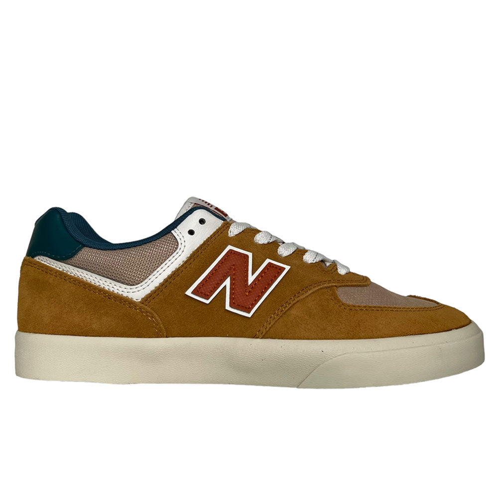 574 VWH New Balance Numeric Dark Khaki Green Suede Shoes