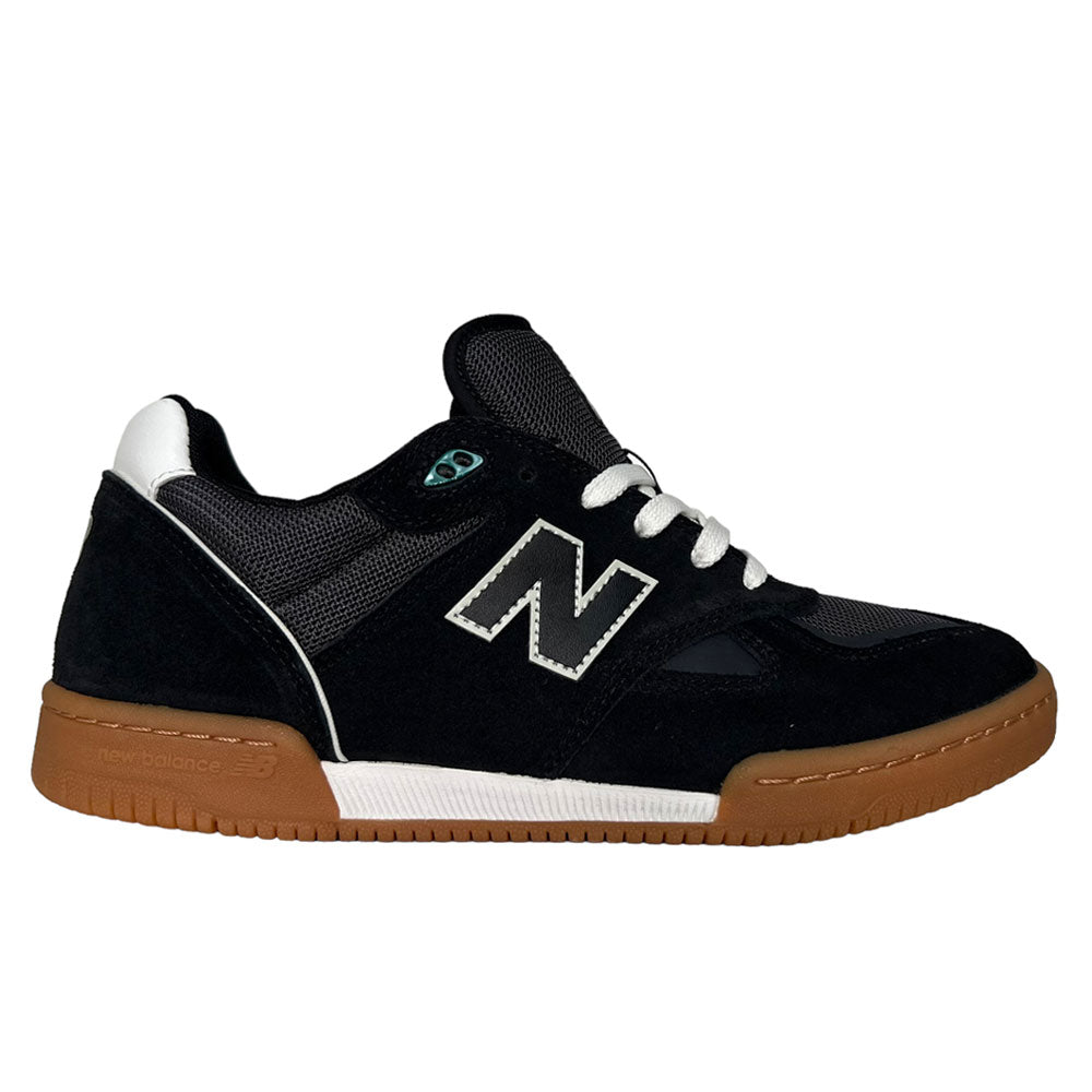 600 BNW Tom Knox New Balance Numeric Black White Gum Suede Shoes