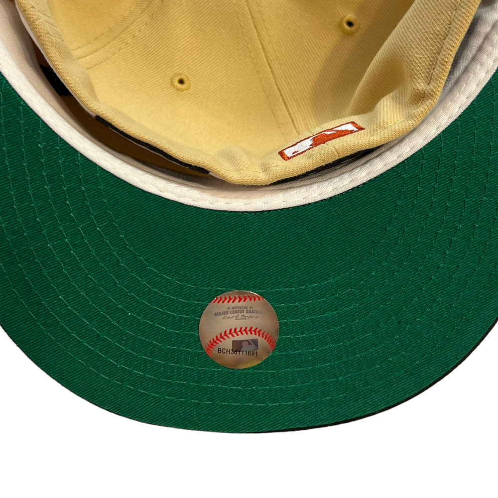 New Era Hat 5950 Houston Astros Khaki Black 1986 Astrodome Global Custom Product