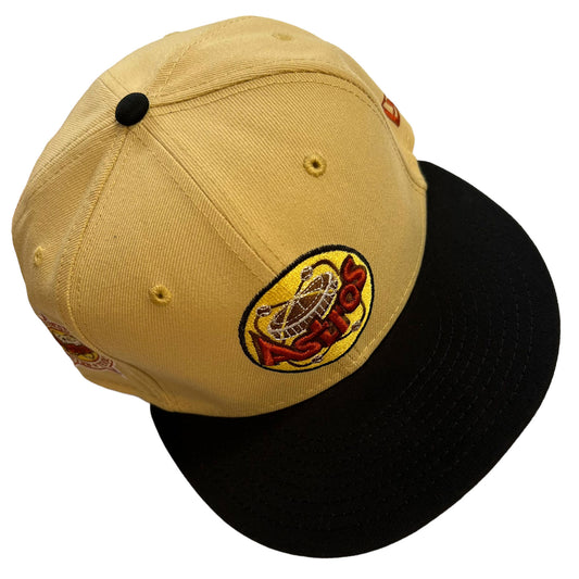 New Era Hat 5950 Houston Astros Khaki Black 1986 Astrodome Global Custom Product