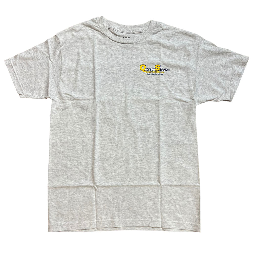 Quartersnacks Tee Sanitation Logo Ash