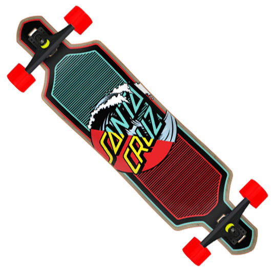 Santa Cruz Cruzer Drop Thru Wave Dot Splice 9x36 Longboard