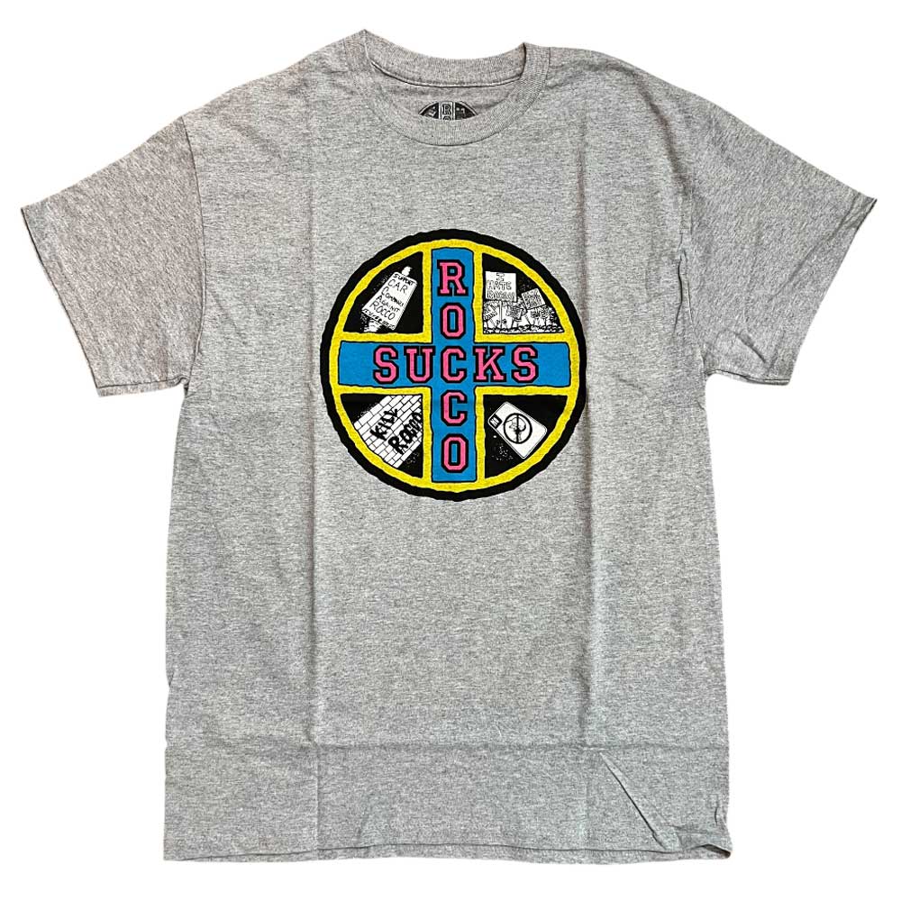 Rocco Sucks Tee Heather Gray Santa Monica Airlines SMA