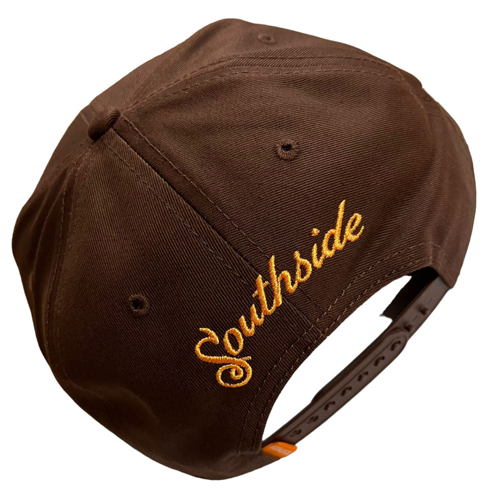Southside 94 Champions Hat Brown Snapback Orange Embroidery