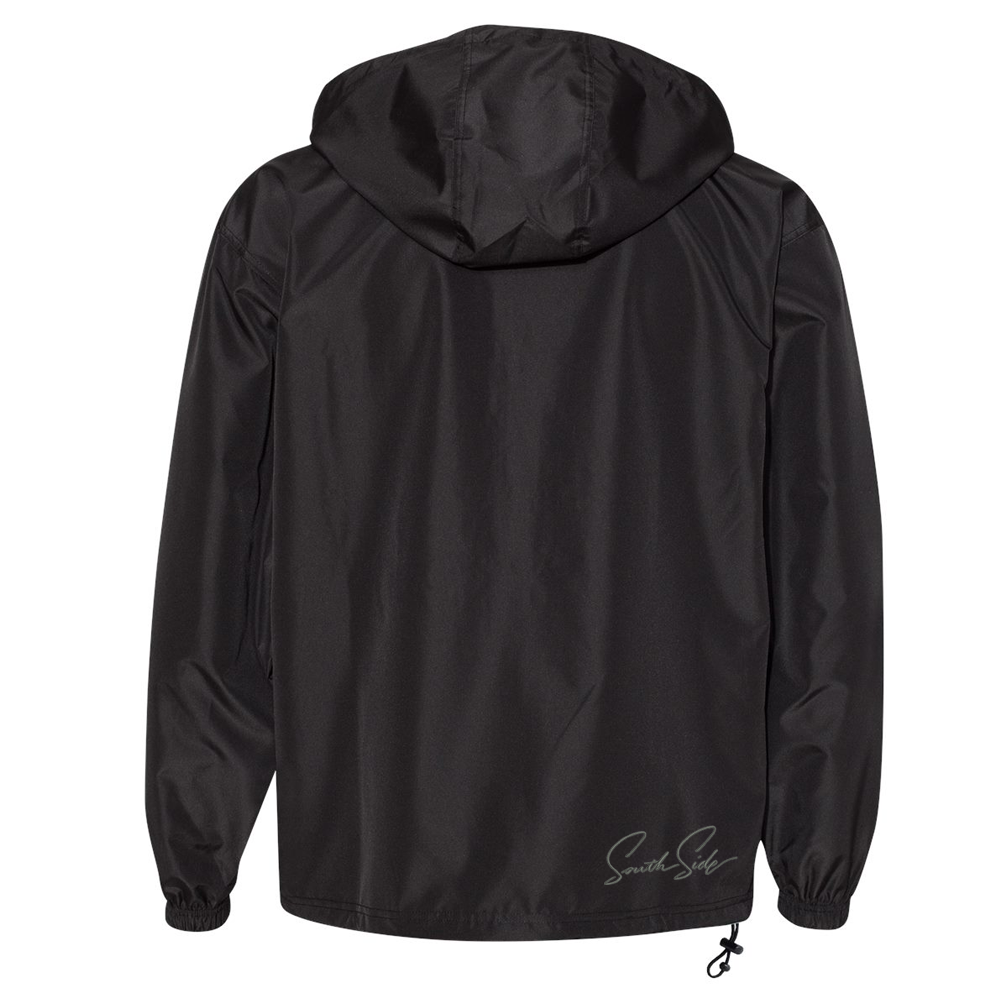 Southside COH Champion Packable Anorak Jacket Black Embroidered