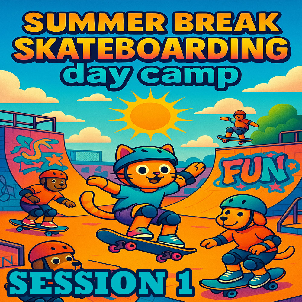 Skateboarding Instructional Summer Break Day Camp 1 June 2nd, 3rd, 4th 2025