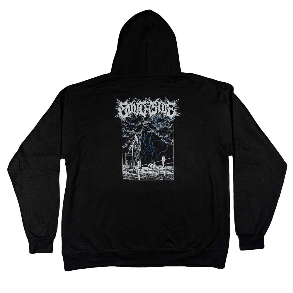 Southside Texas Champion Pullover Hoodie Black Embroidery and Screenpr Southside Skatepark Skateshop