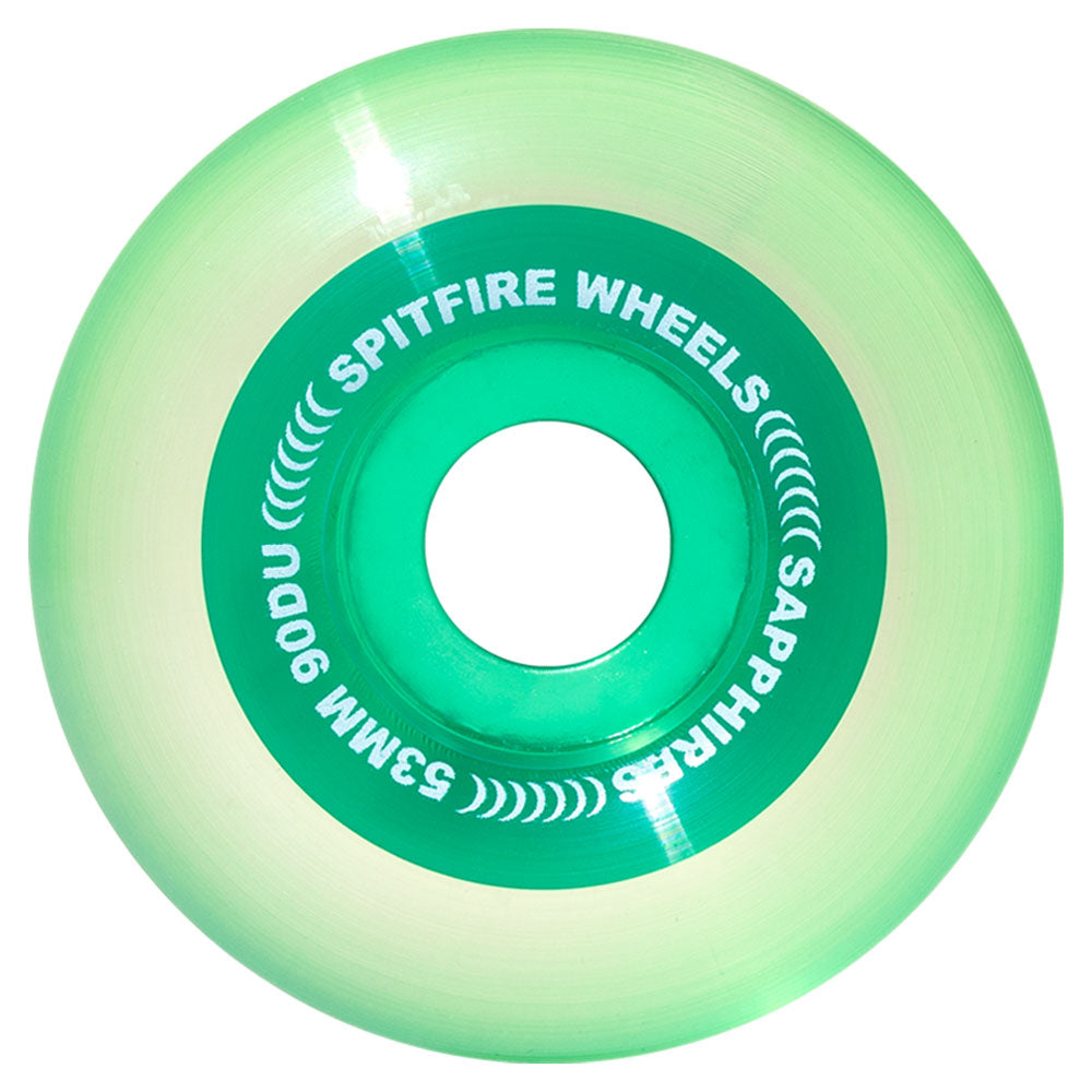 Spitfire Wheels Sapphire 53mm90A Clear Green Conical Full