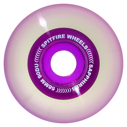 Spitfire Wheels Sapphire 58mm90A Clear Purple Conical Full