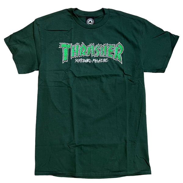 トップス THRASHER TEE Thrasher Tee Brick Green Forest Green – Southside Skatepark