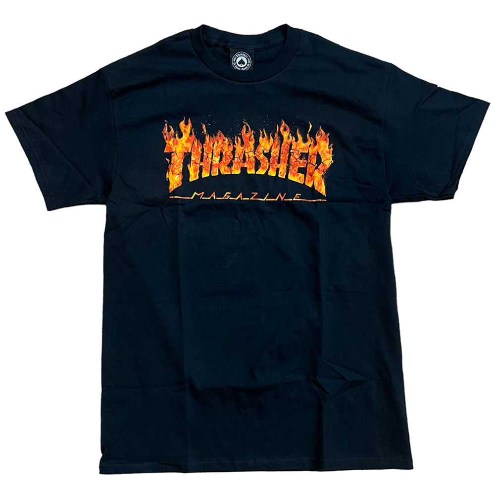 Thrasher Tee Inferno Black