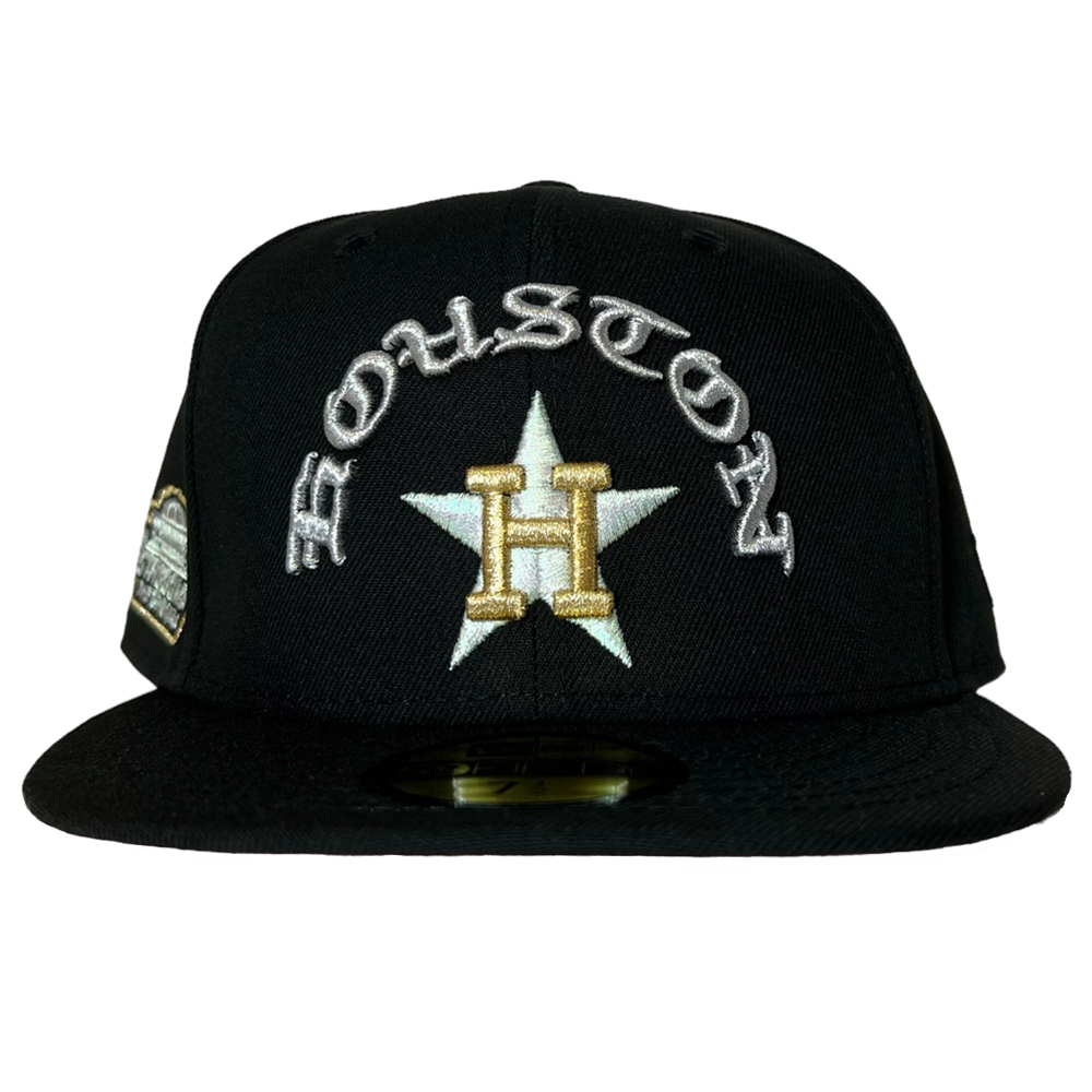 Summer Nights Trilogy Houston Astros New Era Hat 5950 Fitted Black Gold