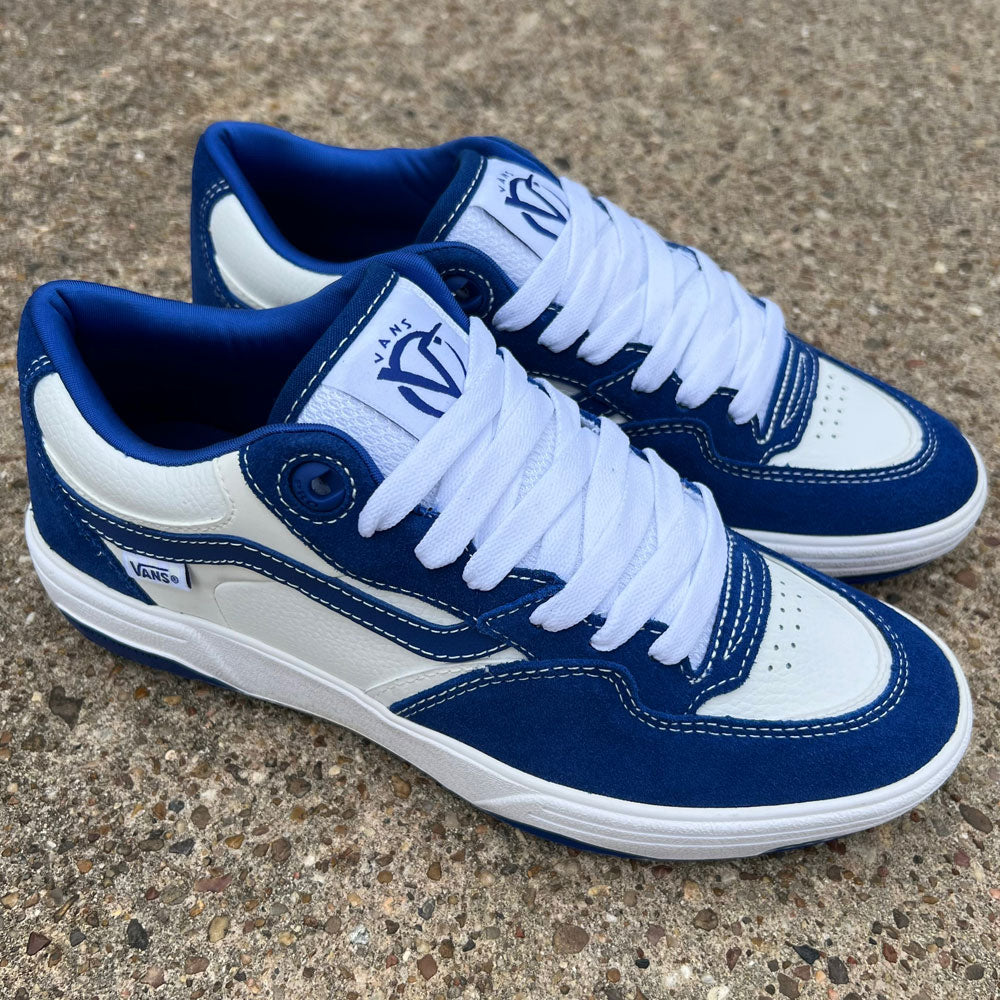 Blue leather outlet vans