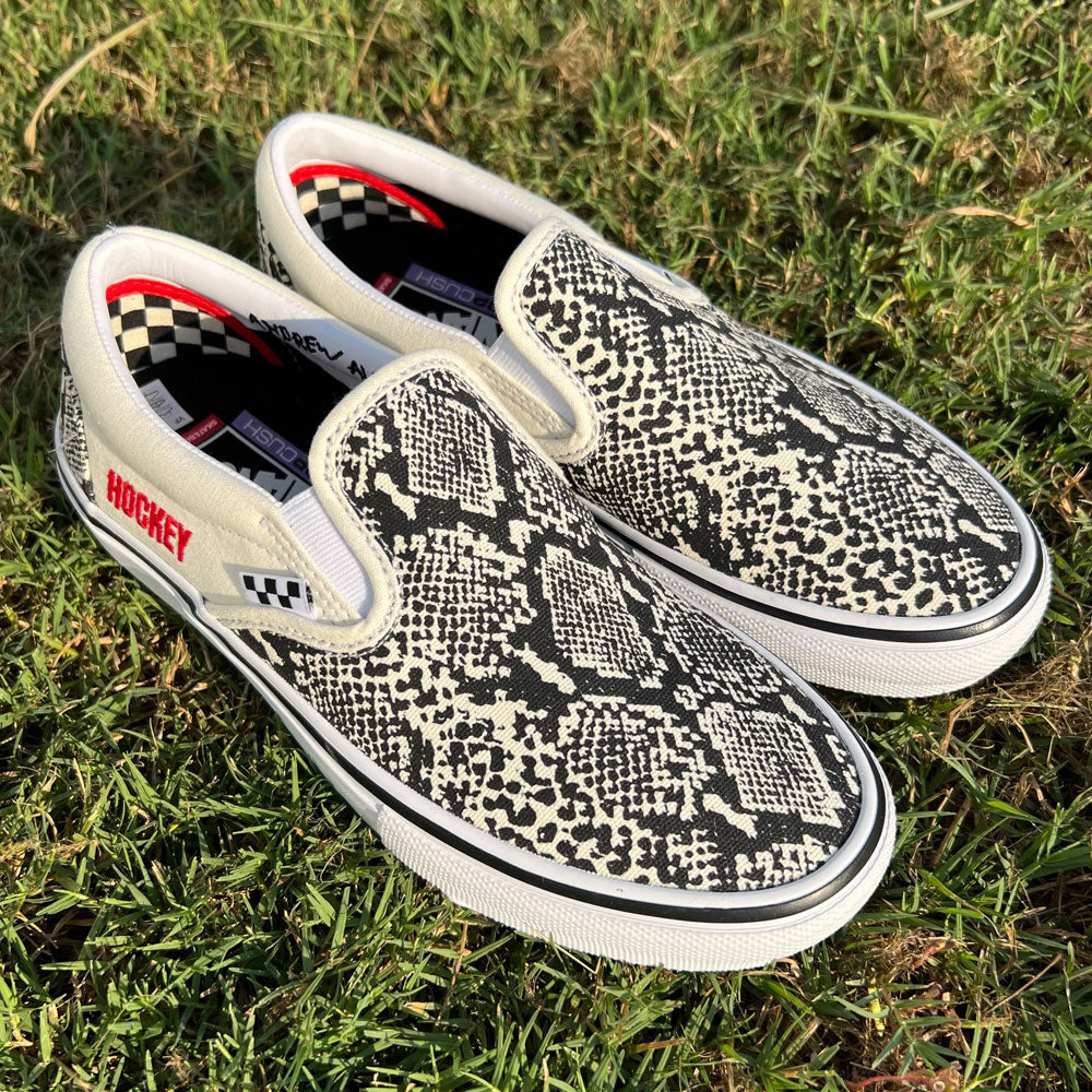Snake print slip on vans Clearance