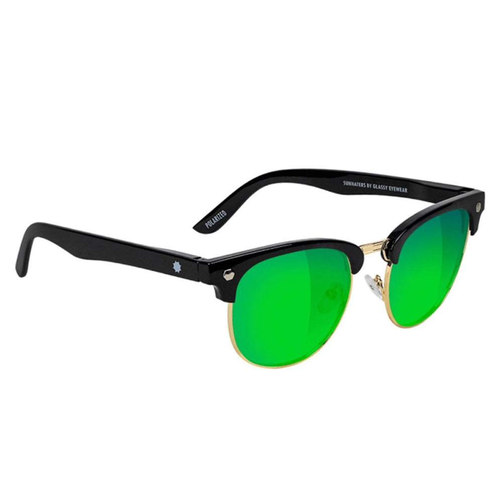 Glassy Morrison Polarized Black Green Mirror Lens