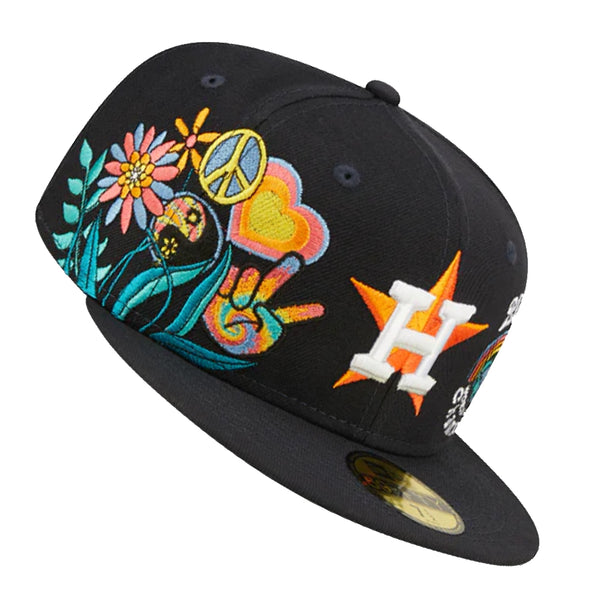 New Era Blooming 5950 Houston Astros Fitted Hat | STASHED Blue / 7 1/8