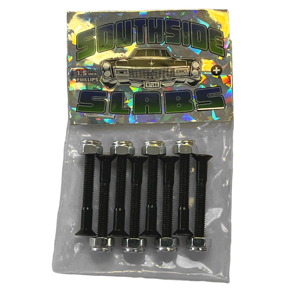 Southside Slabs Hardware Black 1.5 inch Phillips