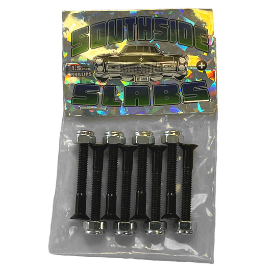 Southside Slabs Hardware Black 1.5 inch Phillips