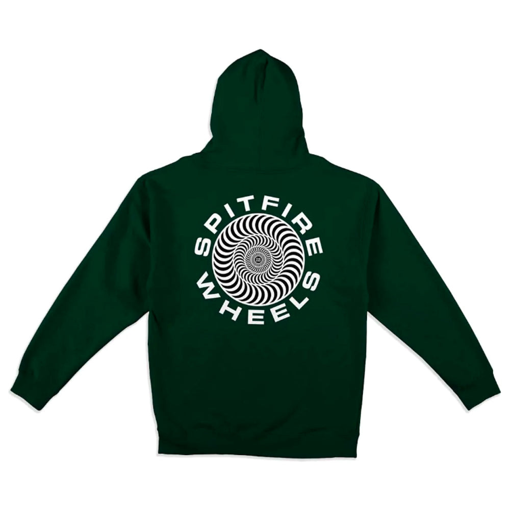 Spitfire Hoodie Classic 57 Swirl Green White