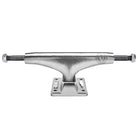 The Thunder 148 Trucks Hollow Polished II Set of TWO is shown from the front, featuring a silver hanger with logo, visible axle, baseplate, kingpin, and bolts at each end.