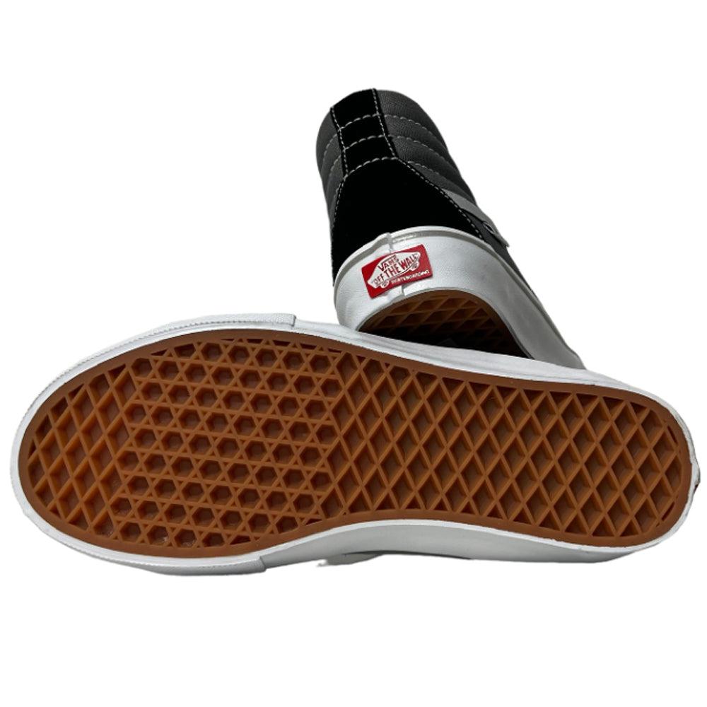 Vans Skate Sk8-HI Reflective Black Grey Suede Shoes