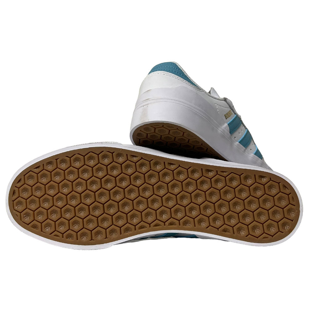 Symptomer Male Lover og forskrifter Adidas Busenitz Vulc II White Preloved Blue Gold Metallic Leather Shoe –  Southside Skatepark Skateshop