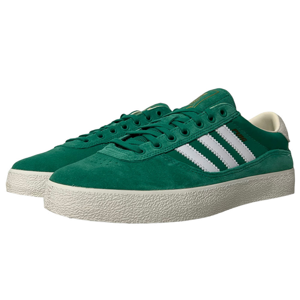Adidas Puig Indoor Court Green White Chalk White Suede Shoes