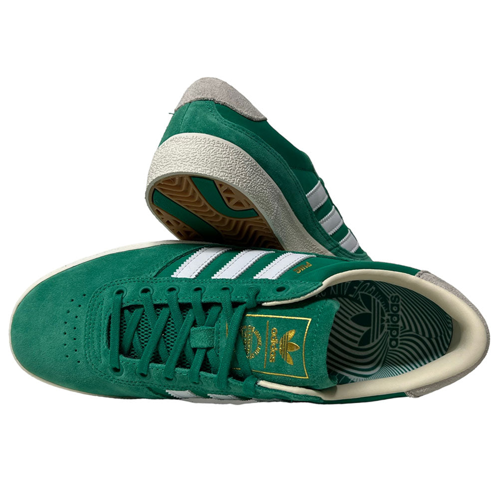Adidas Puig Indoor Court Green White Chalk White Suede Shoes