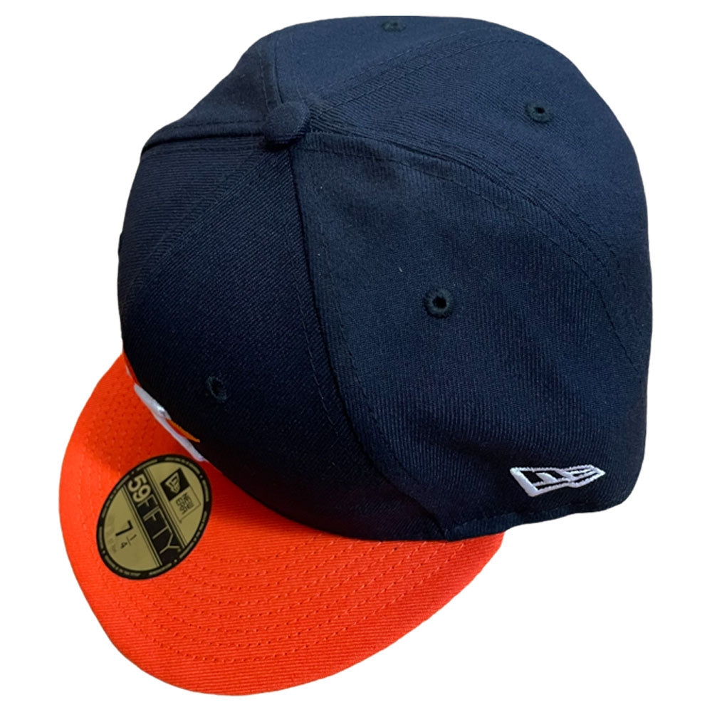 Houston Astros New Era Fitted Hat Unisex Navy/Orange New with Tags