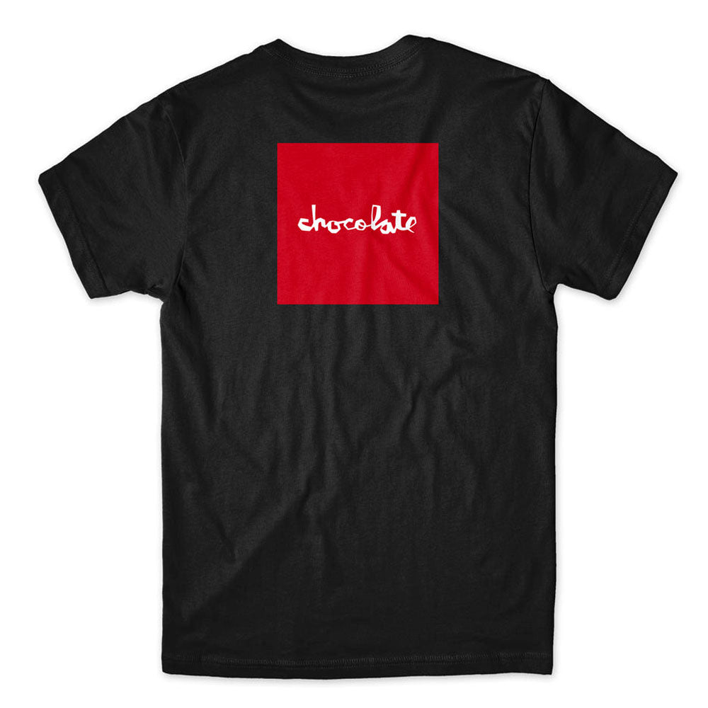 Chocolate YOUTH Tee Red Square Black