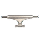 A set of two INDY 129 Polished Stage 11 skateboard trucks is shown from the front against a white background, featuring their axle and hanger.